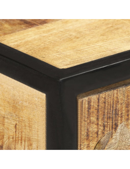 Tavolo Consolle 100x35x75 cm in Legno Massello di Mango