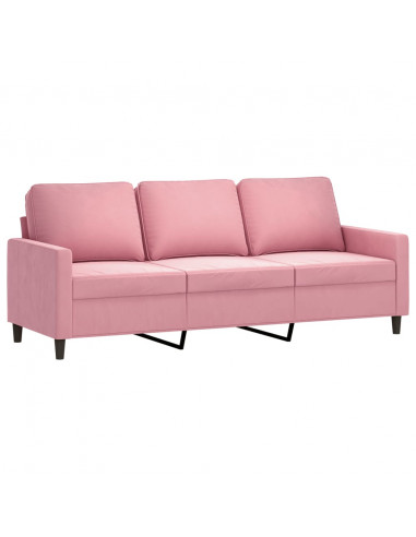 Set di Divani 2 pz con Cuscini rosa in Velluto