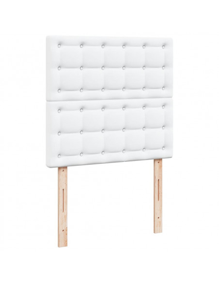 Giroletto a Molle con Materasso Bianco 80x200 cm in Similpelle