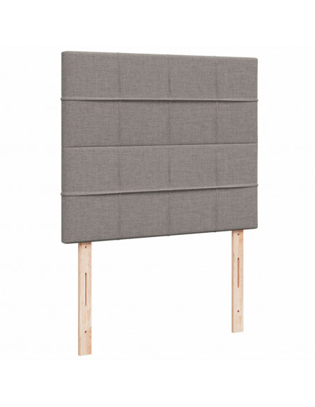Giroletto a Molle con Materasso Tortora 120x200 cm in Tessuto