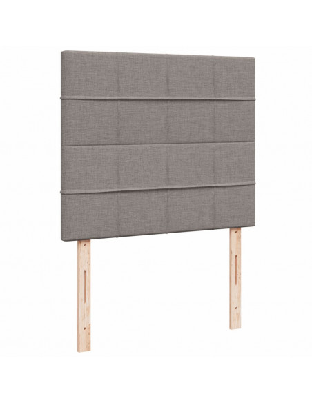 Giroletto a Molle con Materasso Tortora 120x200 cm in Tessuto