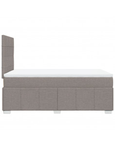 Giroletto a Molle con Materasso Tortora 120x200 cm in Tessuto