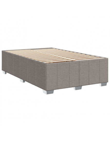 Giroletto a Molle con Materasso Tortora 120x200 cm in Tessuto