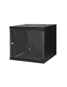 ARMADIO RACK 19 9 UNITA' DA MURO (A)490X (L)540 X PROFONDITA' 600 MM. COLORE NERO - LK1909U66N