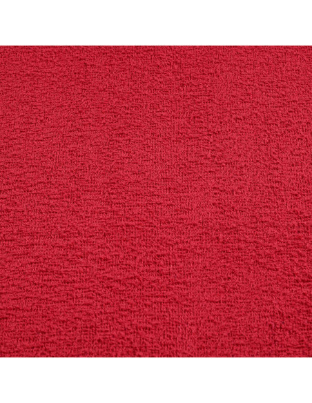 Asciugamani 10 pz Rossi 100x200 cm 360 g/m² 100% Cotone