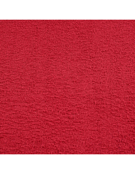 Asciugamani 10 pz Rossi 50x100 cm 360 g/m² 100% Cotone