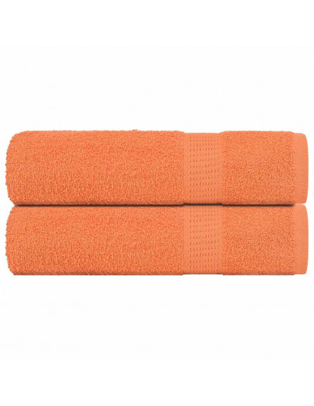 Asciugamani 2 pz Arancioni 50x100 cm 360 g/m² 100% Cotone