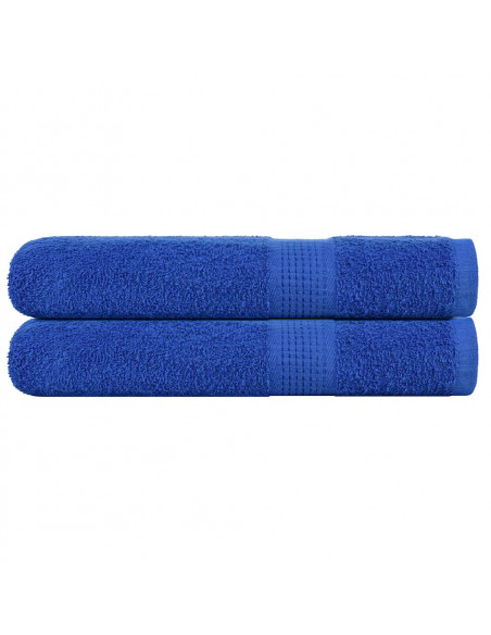 Asciugamani 2 pz Blu 100x200 cm 360 g/m² 100% Cotone