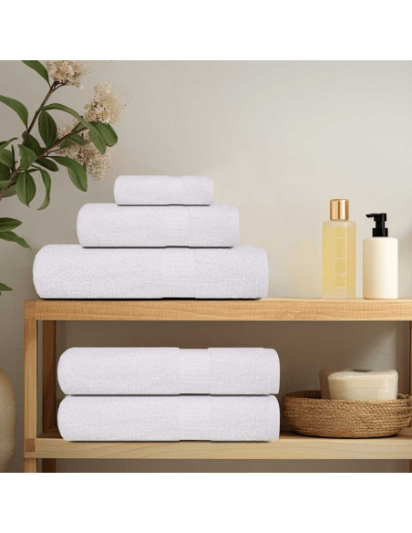 Asciugamani 25 pz Bianchi 100x200 cm 360 g/m² 100% Cotone