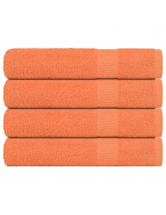 Asciugamani 4 pz Arancioni 100x200 cm 360 g/m² 100% Cotone