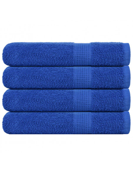 Asciugamani 4 pz Blu 100x200 cm 360 g/m² 100% Cotone