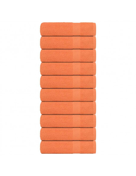 Asciugamani Bagno 10pz Arancioni 100x150cm 360g/m² 100% Cotone