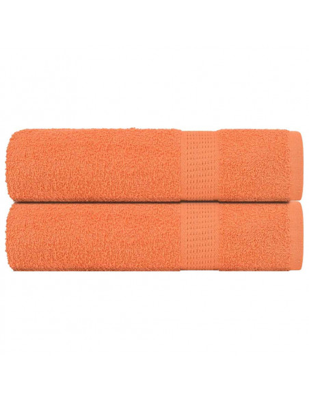 Asciugamani Bagno 2 pz Arancioni 100x150cm 360g/m² 100% Cotone