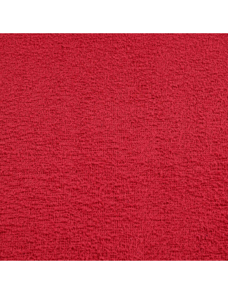 Asciugamani da Bagno 10 pz Rossi 100x150cm 360 g/m² 100% Cotone