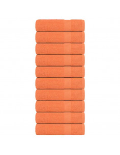 Asciugamani Doccia 10 pz Arancioni 70x140cm 360g/m² 100% Cotone