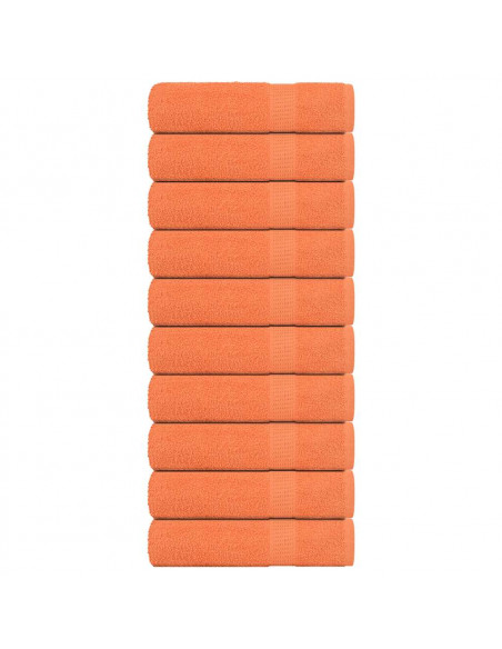 Asciugamani Doccia 10 pz Arancioni 70x140cm 360g/m² 100% Cotone