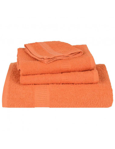 Asciugamani Doccia 10 pz Arancioni 70x140cm 360g/m² 100% Cotone