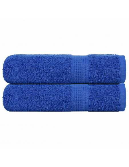 Asciugamani Doccia 2 pz Blu 70x140 cm 360 g/m² 100% Cotone