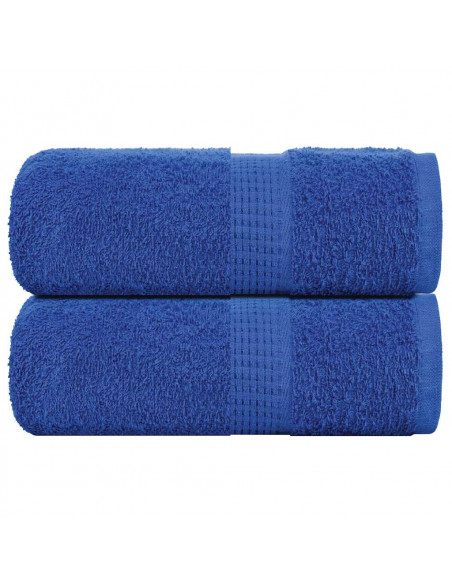 Asciugamani Ospiti 2 pz Blu 30x50 cm 360 g/m² 100% Cotone
