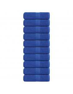 Asciugamani per Sapone 10 pz Blu 30x30 cm 360 g/m² 100% Cotone