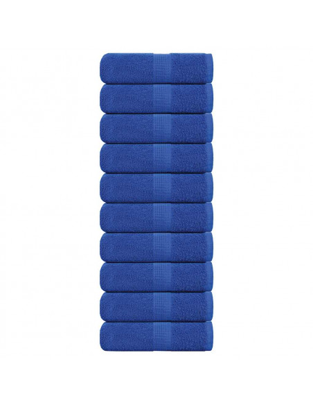Asciugamani per Sapone 10 pz Blu 30x30 cm 360 g/m² 100% Cotone