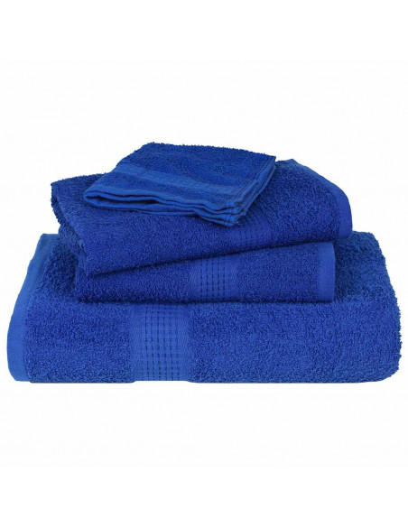 Asciugamani per Sapone 10 pz Blu 30x30 cm 360 g/m² 100% Cotone