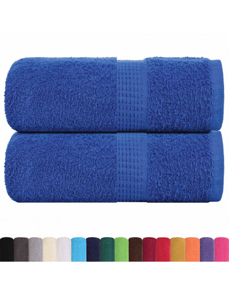 Asciugamani per Sapone 2 pz Blu 30x30 cm 360 g/m² 100% Cotone