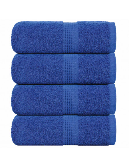 Asciugamani per Sapone 4 pz Blu 30x30 cm 360 g/m² 100% Cotone
