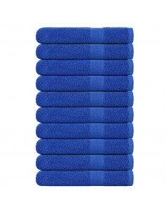Asciugamani per Sauna 10pz Blu 80x200cm 360g/m² 100% Cotone