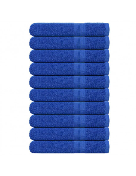 Asciugamani per Sauna 10pz Blu 80x200cm 360g/m² 100% Cotone