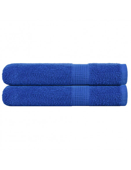 Asciugamani per Sauna 2 pz Blu 80x200cm 360g/m² 100% Cotone