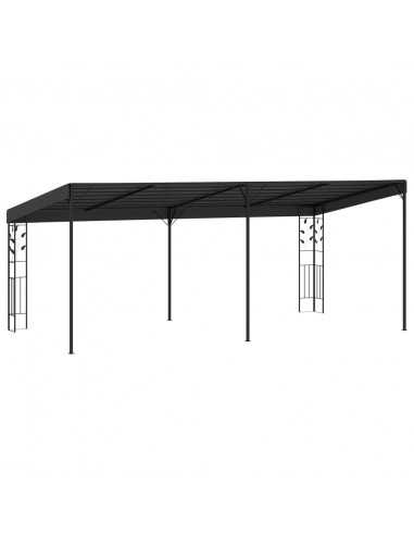 Gazebo a Parete 6x3x2,5 m Antracite