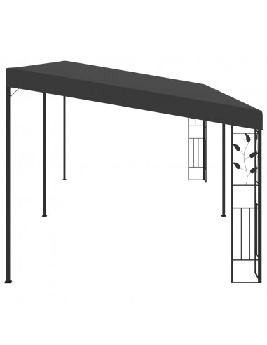 Gazebo a Parete 6x3x2,5 m Antracite