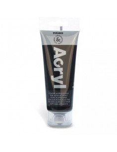 TEMPERA TUBO ACRILICO COL.NERO75ML