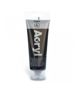 TEMPERA TUBO ACRILICO COL.NERO75ML 2