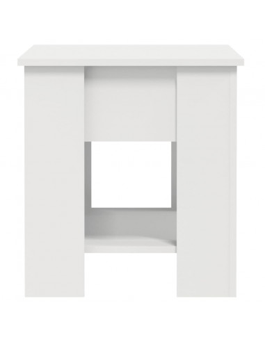 Tavolino da Salotto Bianco 101x49x52 cm in Legno Multistrato