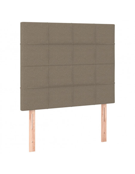 Testiera 2 pz Tortora 100x5x78/88 cm in Tessuto