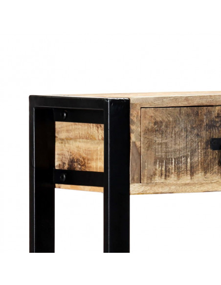 Tavolo Consolle 90x30x75 cm in Legno Massello di Mango