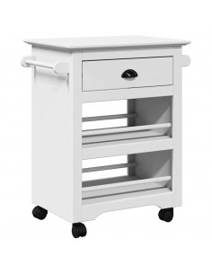 Carrello da Cucina BODO Bianco 67,5x45x80 cm