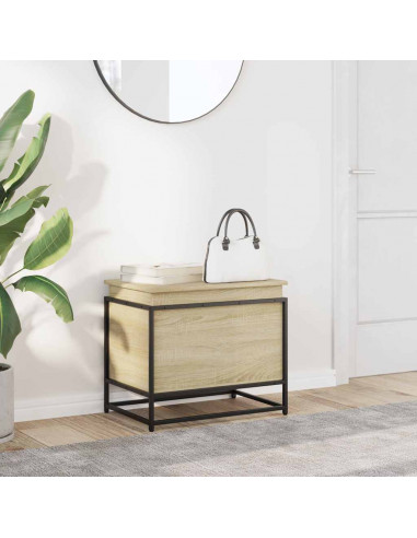 Contenitore con Coperchio Rovere Sonoma 60x40x51,5cm Truciolato