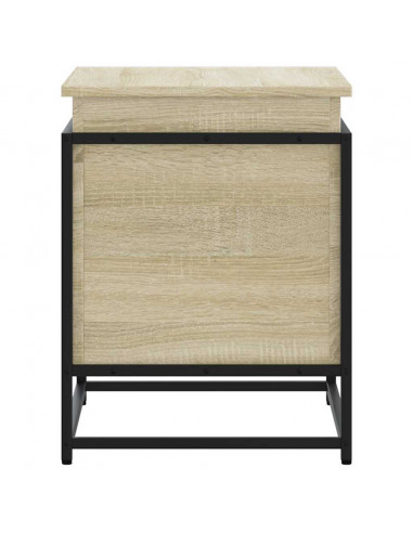 Contenitore con Coperchio Rovere Sonoma 60x40x51,5cm Truciolato