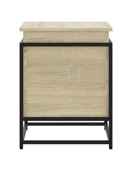 Contenitore con Coperchio Rovere Sonoma 60x40x51,5cm Truciolato