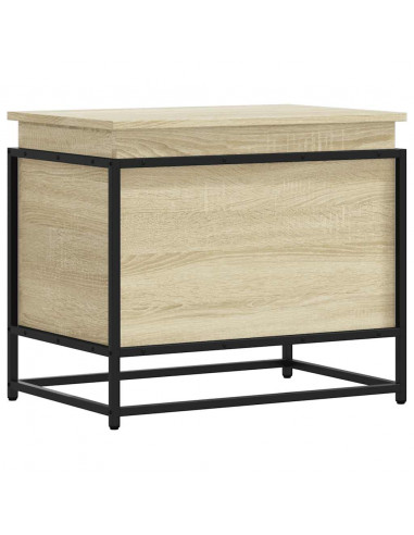 Contenitore con Coperchio Rovere Sonoma 60x40x51,5cm Truciolato