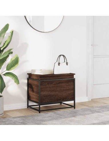 Contenitore con Coperchio Rovere Marrone 60x40x51,5 Truciolato