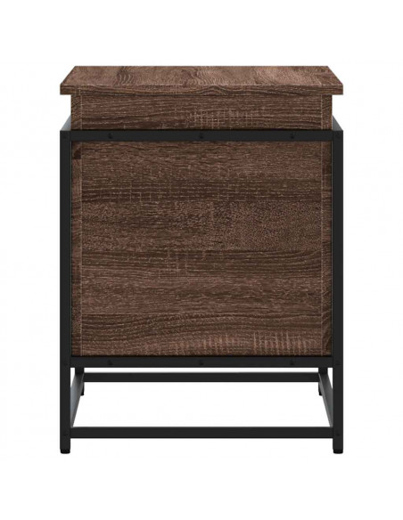Contenitore con Coperchio Rovere Marrone 60x40x51,5 Truciolato