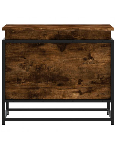 Contenitore con Coperchio Rovere Fumo 60x40x51,5cm Truciolato