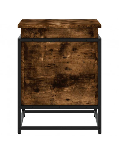 Contenitore con Coperchio Rovere Fumo 60x40x51,5cm Truciolato