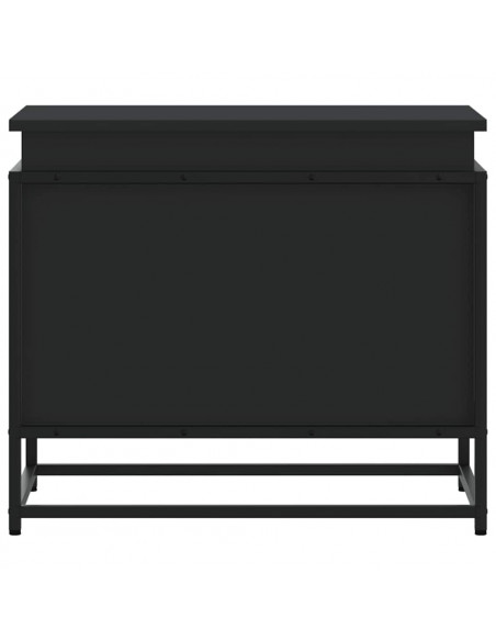 Contenitore con Coperchio Nero 60x40x51,5 cm in Truciolato