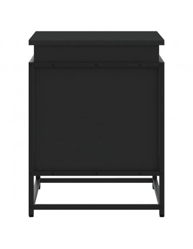 Contenitore con Coperchio Nero 60x40x51,5 cm in Truciolato