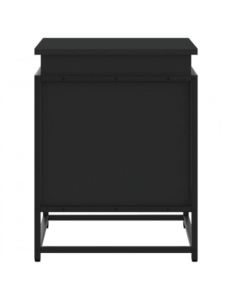 Contenitore con Coperchio Nero 60x40x51,5 cm in Truciolato